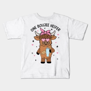 One Boujee Heifer Kids T-Shirt